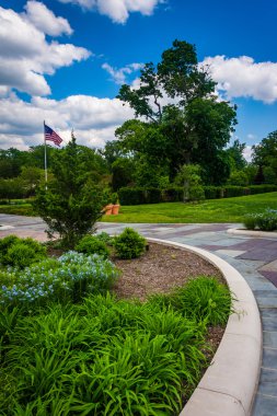 bahçelerine ve druid hill Park, baltimore, maryland yürüyüş yolları. 