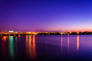 Potomac nehri gece Washington, Dc. 