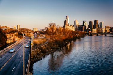 benjamin franklin parkway ve manzarası philadelphi içinde görünüm