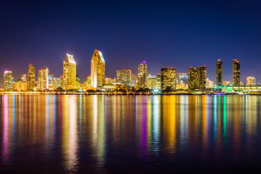 Centennial Park, co Marnixkade San Diego manzarası, gece,