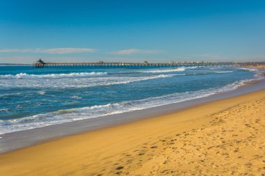 Pasifik Okyanusu ve balıkçılık iskele Imperial Beach, California