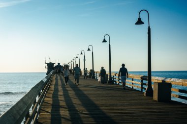 Balıkçılık iskele, Imperial Beach, California.