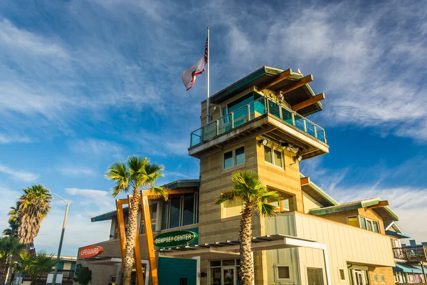 Gebäude direkt am Strand in Imperial Beach, Kalifornien. — Stockfoto