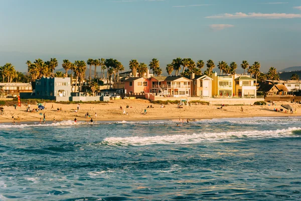 Pohled na pláž v Imperial Beach, Kalifornie, USA. — Stock fotografie