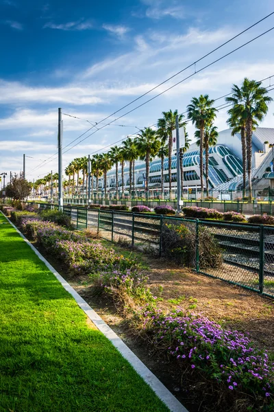 Train tracks in San Diego, California. — Stock Photo, Image