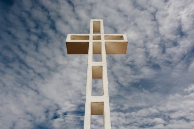 Cross on Mount Soledad, in La Jolla, California. clipart
