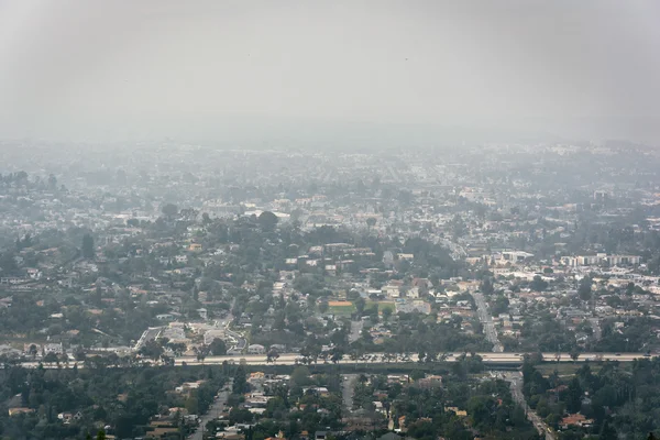 Hazy view from Mount Helix, in La Mesa, California. — Stock Photo, Image