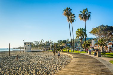 Main Beach Park, in Laguna Beach, California. clipart