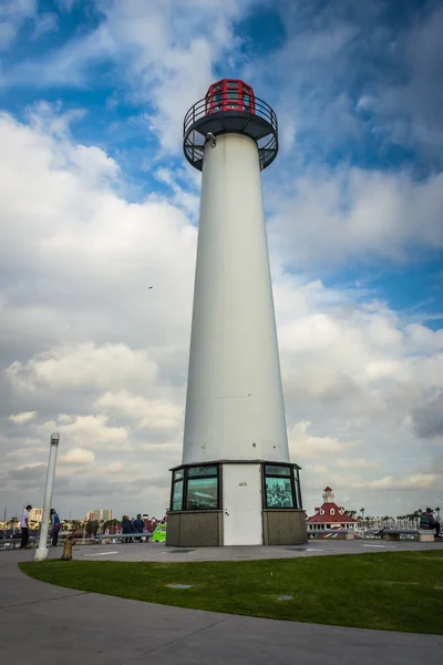 Long Beach Harbor latarni morskiej, w Long Beach w Kalifornii. — Zdjęcie stockowe