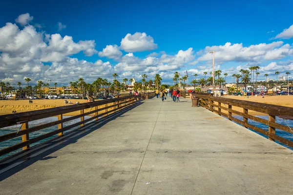 O cais de Balboa em Newport Beach, Califórnia . — Fotografia de Stock