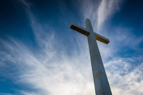 Cross at Mount Rubidoux Park, in Riverside, California. — Stock Photo, Image