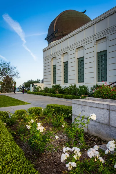 El exterior del Observatorio Griffith, en Los Ángeles, California — Foto de Stock