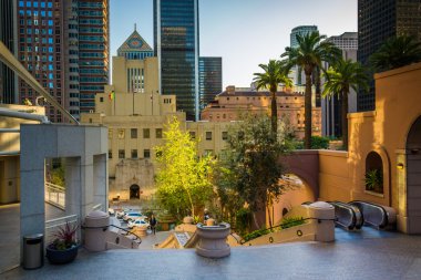 Los Angeles, Kaliforniya'da finans bölgesine binalarda.