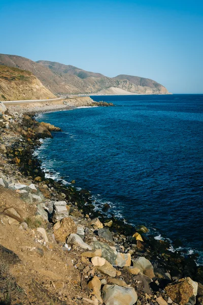 Vista da Costa do Pacífico, em Malibu, Califórnia . — Fotografia de Stock