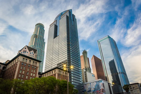 Buildings at Pershing Square, in downtown Los Angeles, Californi — Stock Photo, Image