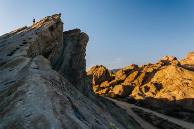 Akşam ışığı Vasquez Rocks ilçe Park, Agua alkollü buzlu