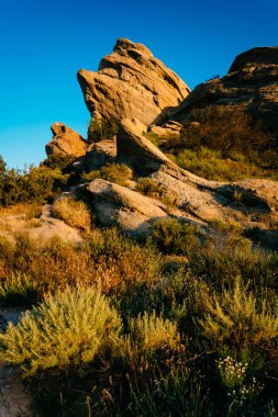 Akşam ışığı Vasquez Rocks ilçe Park, Agua alkollü buzlu