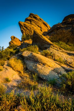 Akşam ışığı Vasquez Rocks ilçe Park, Agua alkollü buzlu