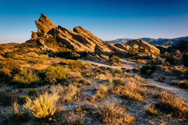 Plantes et roches au Vasquez Rocks County Park, à Agua Dulce, Ca — Photo