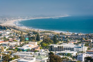 View of downtown Ventura and the Pacific Coast from Grant Park,  clipart