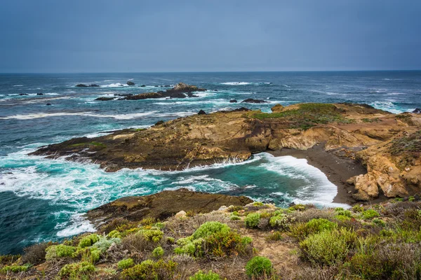 Άποψη του όρμου στο σημείο Lobos κράτος φυσικό Reserve, σε Carmel, — Φωτογραφία Αρχείου