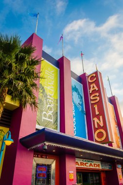 Santa Cruz, California sahil boyunca Casino arcade.