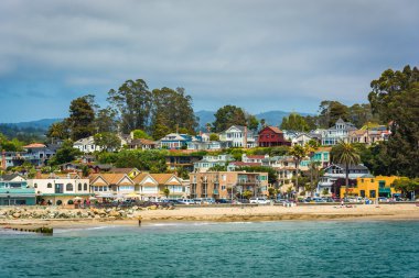Capitola, California Beach görünümü.