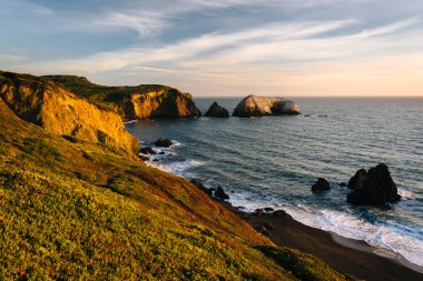 Evening view of Rodeo Beach,  at Golden Gate National Recreation clipart