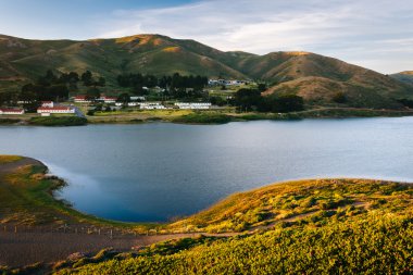 Evening view of Rodeo Lagoon at Golden Gate National Recreation  clipart
