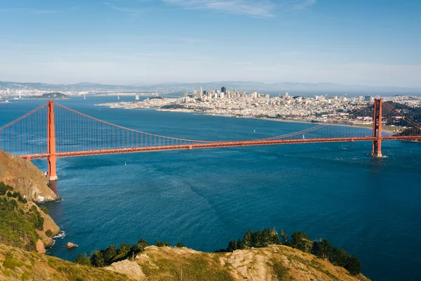 Vue du Golden Gate Bridge depuis Hawk Hill, Golden Gate Nati — Photo