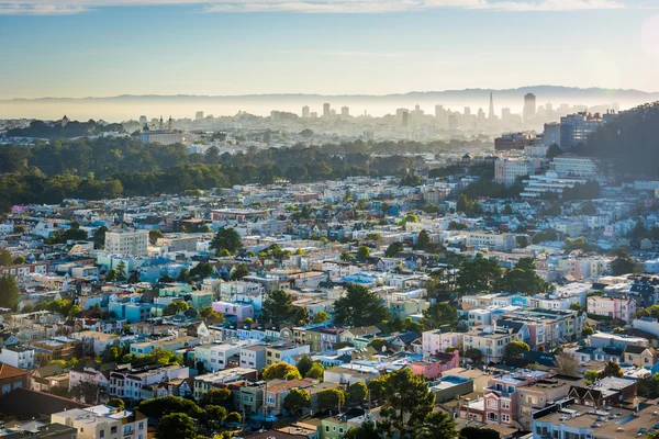 Kijk naar centrum van Grand View Park, in San Francisco, Cal — Stockfoto