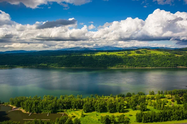 Vue sur le fleuve Columbia depuis la Vista House, au Columbia — Photo