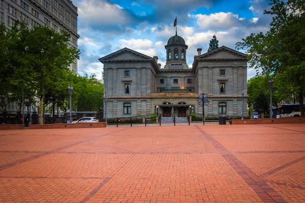 Pioneer Courthouse, em Portland, Oregon . — Fotografia de Stock