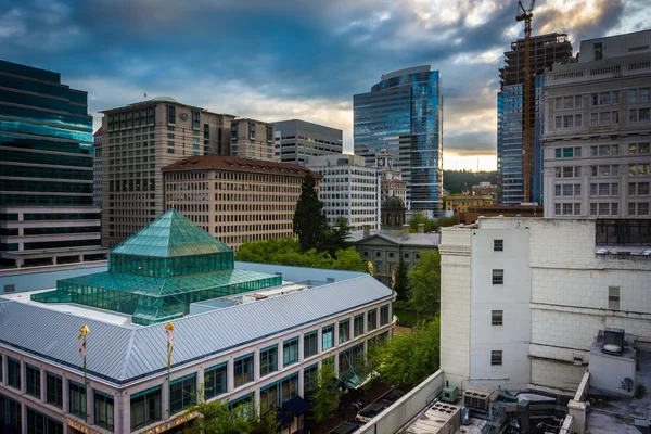 Syn på Pioneer Square, i Portland, Oregon. — Stockfoto