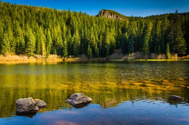 Mirror Lake, in Mount Hood National Forest, Oregon. clipart