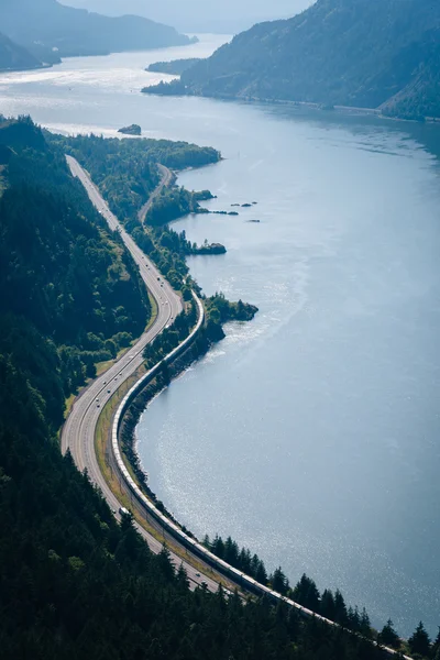 View of the Columbia River from Mitchell Point, Columbia River G — Stock Photo, Image