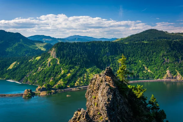 Vista del río Columbia desde Mitchell Point, Columbia River G —  Fotos de Stock