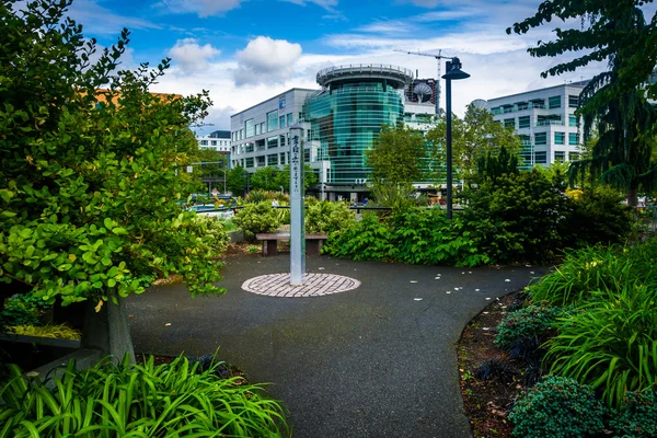 ワシントン州シアトル、シアトル センターの庭園. — ストック写真