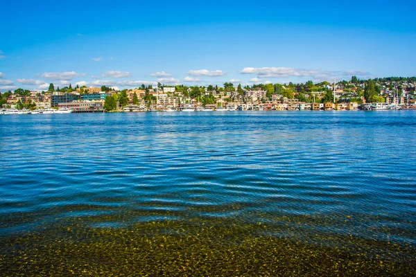 Lake Union på Gas fungerar Park, i Seattle, Washington. — Stockfoto