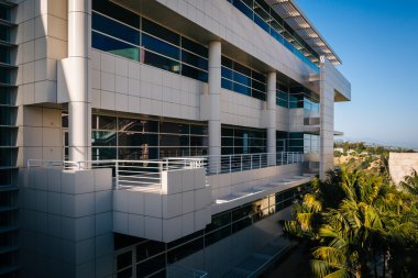 Modern dış Getty Merkezi'nde Brentwood, Los Angeles, 