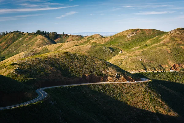 View of Conzelman Road, in Golden Gate National Recreation Area, — Stock Photo, Image
