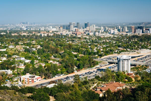 Widok na Los Angeles z Brentwood, California. — Zdjęcie stockowe