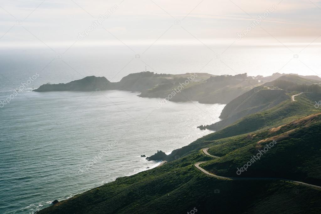 View of the Marin Headlands from Hawk Hill,  Golden Gate Nationa