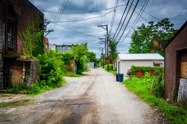 Gem Way, in Garfield, Pittsburgh, Pennsylvania. — Stock Photo, Image