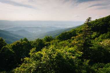Hilal kaya, Shenandoah Milli Parkı'nda, VI görünümünden akşam