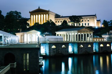 Fairmount su işleri ve gece, Philadelph Sanat Müzesi