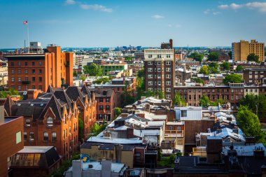View of buildings in Center City, Philadelphia, Pennsylvania.
