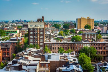View of buildings in Center City, Philadelphia, Pennsylvania.