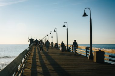 Balıkçılık iskele, Imperial Beach, California.