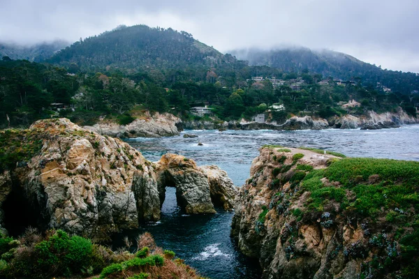 View of the rocky Pacific Coast, at Point Lobos State Natural Re — Stock Photo, Image